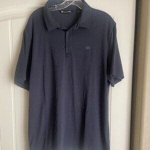Travis Mathew Men’s Polo Shirt – Size L – Navy Blue – Pima Cotton Blend